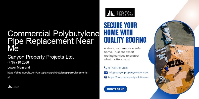 Polybutylene Pipe Replacement Consultation Services Commercial Polybutylene Pipe Replacement Near Me