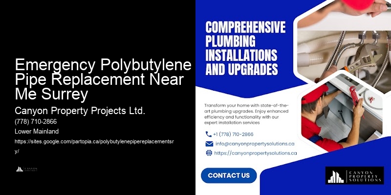 Emergency Polybutylene Pipe Replacement Near Me Surrey Polybutylene Pipe Replacement Insurance Assistance