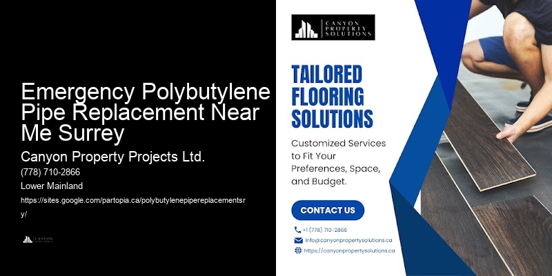 Cost of Polybutylene Pipe Replacement Emergency Polybutylene Pipe Replacement Near Me Surrey