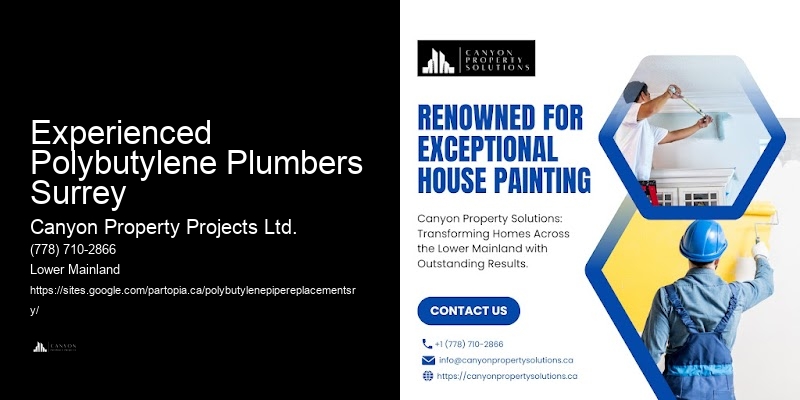 Polybutylene Plumbing Guarantees Experienced Polybutylene Plumbers Surrey