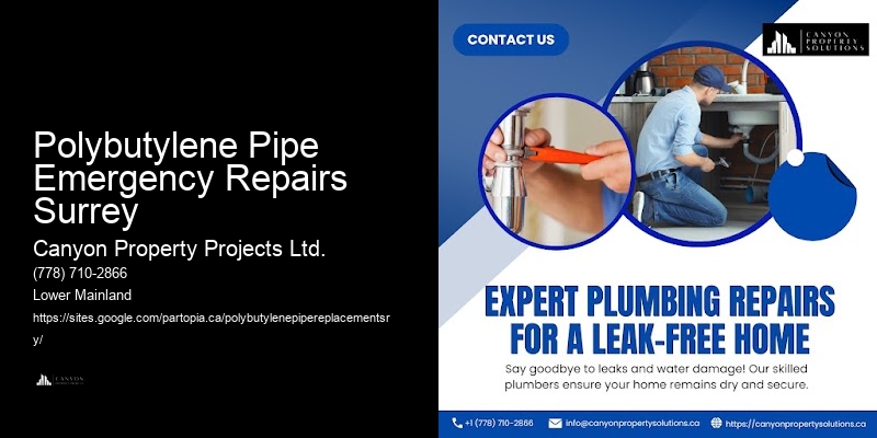 Polybutylene Pipe Problems Polybutylene Pipe Emergency Repairs Surrey