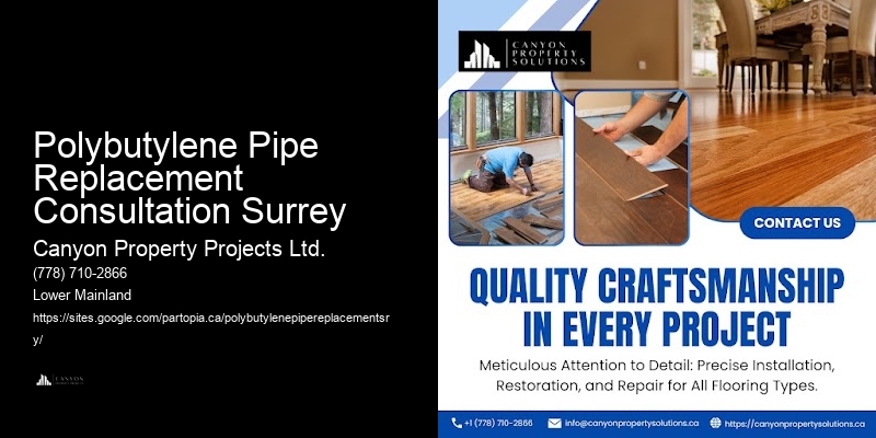 Best Practices in Polybutylene Replacement Polybutylene Pipe Replacement Consultation Surrey