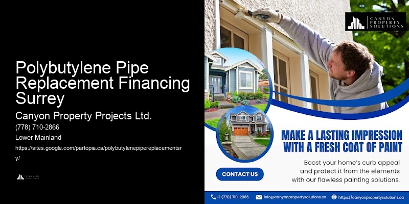Polybutylene Pipe Replacement Standards Polybutylene Pipe Replacement Financing Surrey