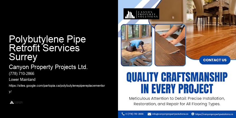 Guaranteed Leak-Free Polybutylene Replacement Polybutylene Pipe Retrofit Services Surrey