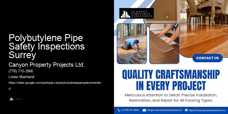 Quality Polybutylene Pipe Replacement Professionals Polybutylene Pipe Safety Inspections Surrey