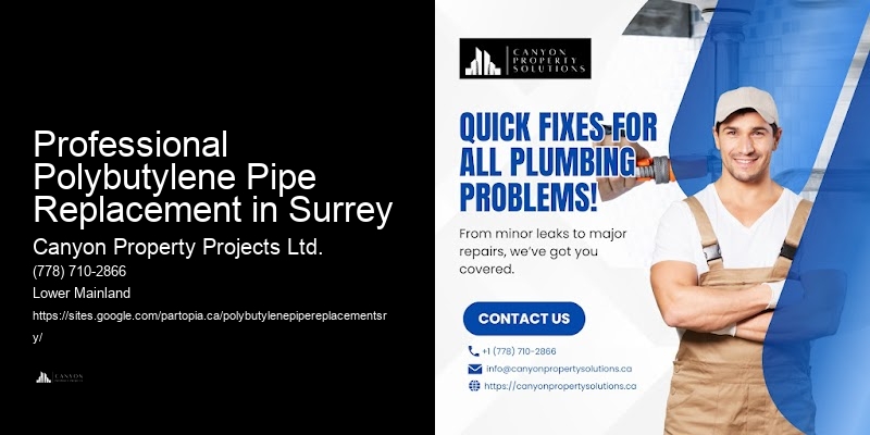 Professional Polybutylene Pipe Replacement in Surrey