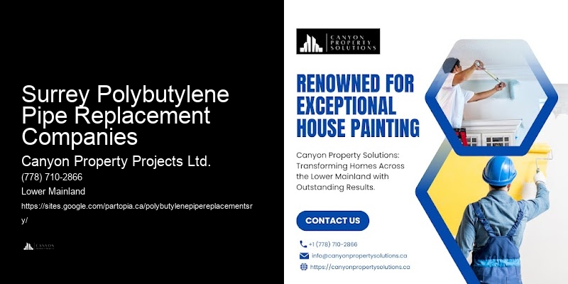 Polybutylene Pipe Replacement Services Surrey Polybutylene Pipe Replacement Companies