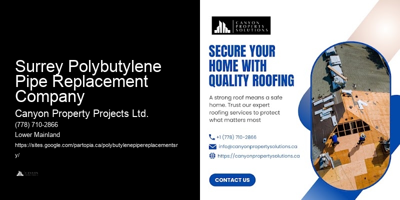 Polybutylene Pipe System Evaluations Surrey Polybutylene Pipe Replacement Company