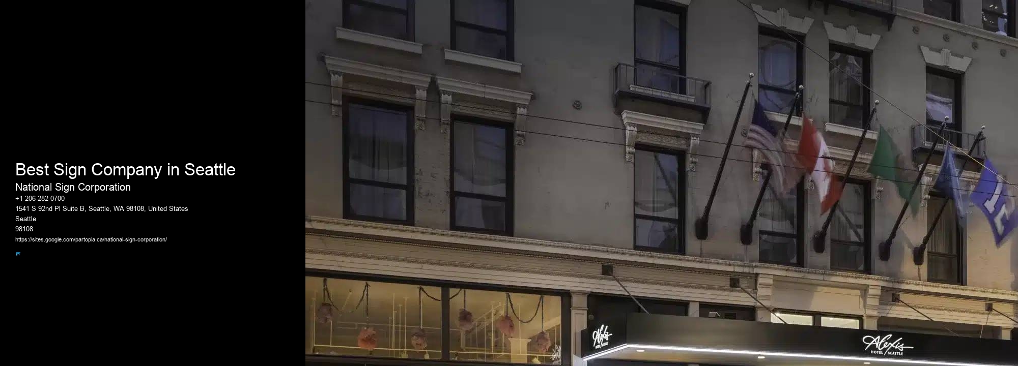 Commercial Sign Installation Best Sign Company in Seattle