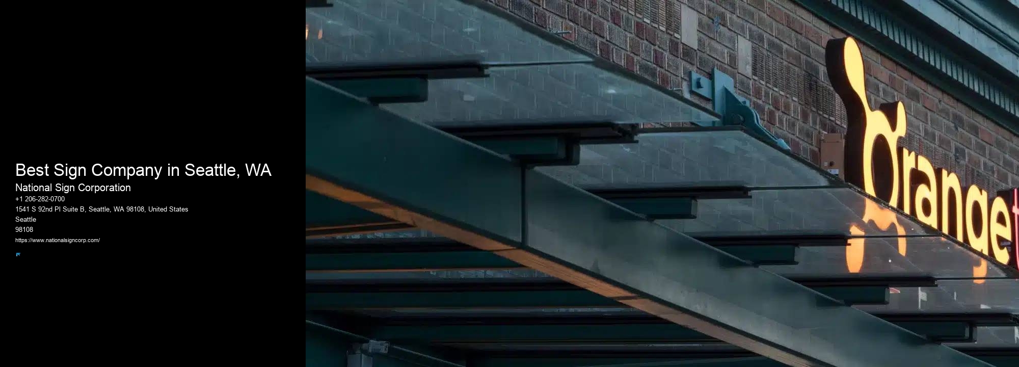 Reliable Corporate Wall Signs Best Sign Company in Seattle, WA