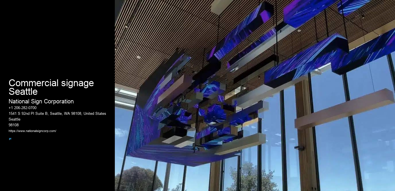 Commercial signage Seattle Outdoor Signage