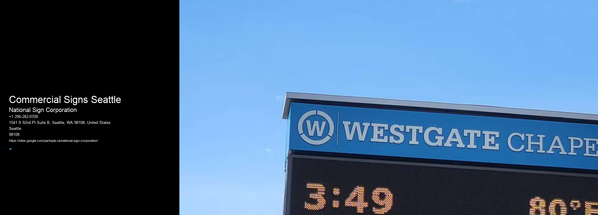 Trusted Signage Solutions Commercial Signs Seattle