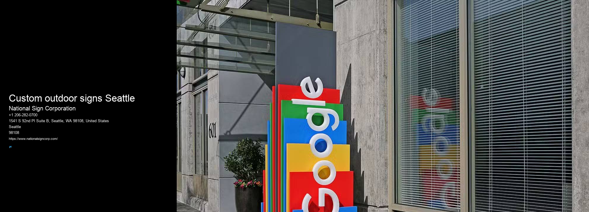 Affordable Custom Sign Installation Custom outdoor signs Seattle