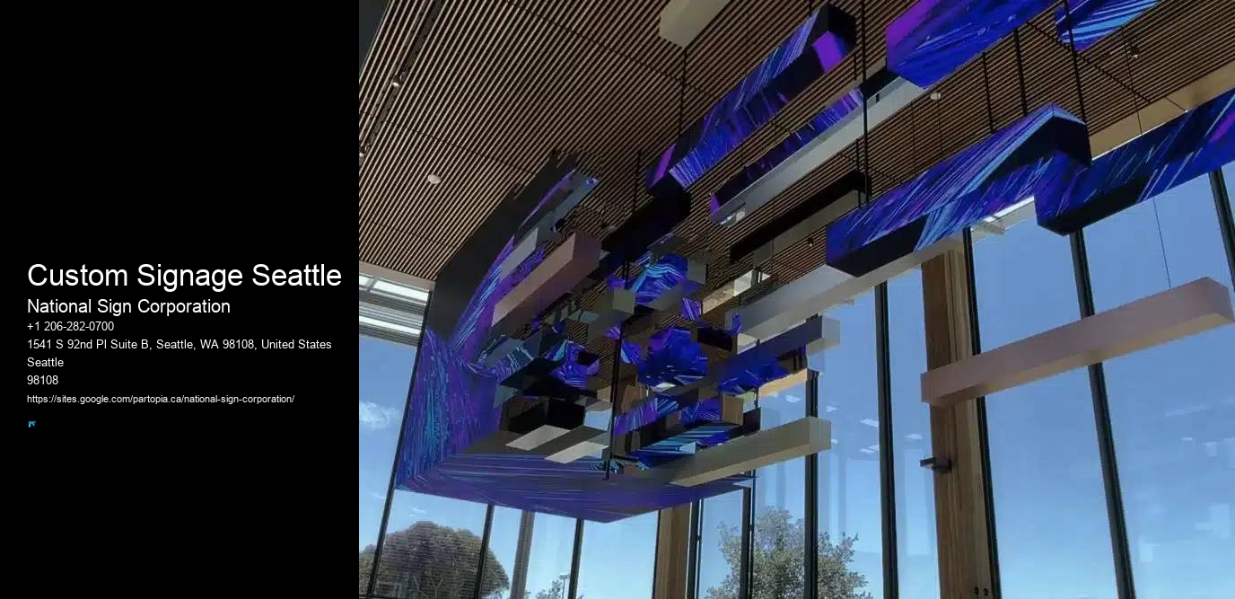 Affordable Illuminated Signage Custom Signage Seattle