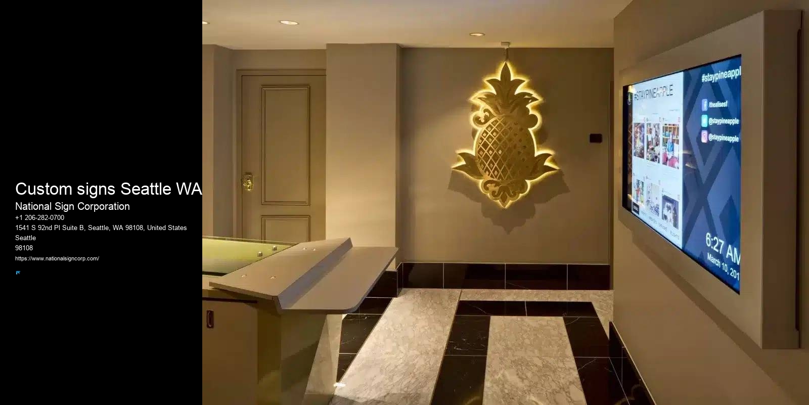 Neighborhood Sign Installation Custom signs Seattle WA