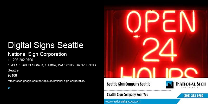 3D signs Digital Signs Seattle