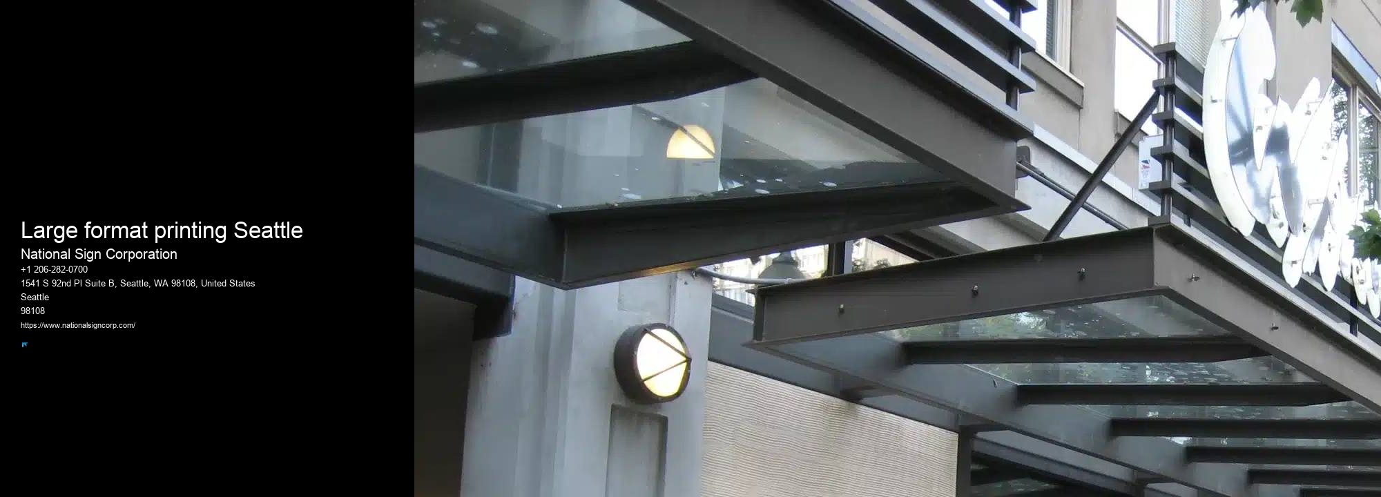 Large format printing Seattle Sign Hanging Services