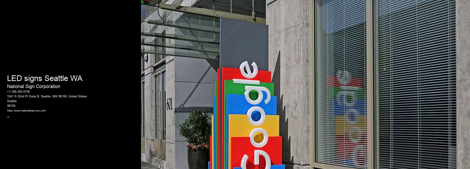 LED sign installation LED signs Seattle WA