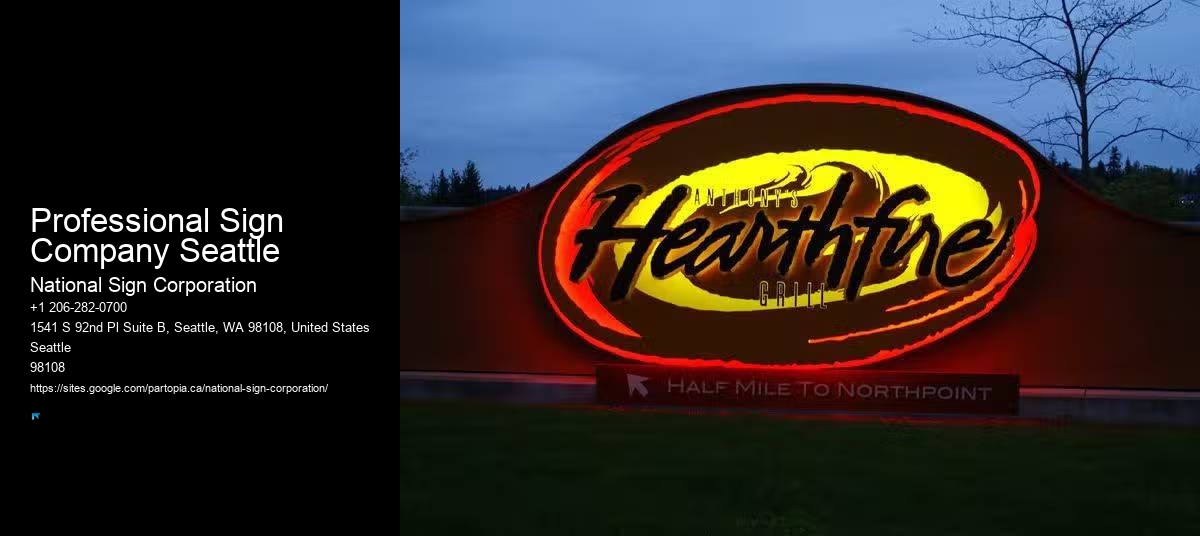 Sign repair and installation Professional Sign Company Seattle