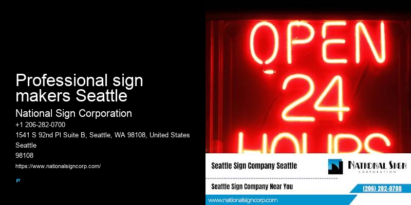 Digital Sign Company Professional sign makers Seattle, WA