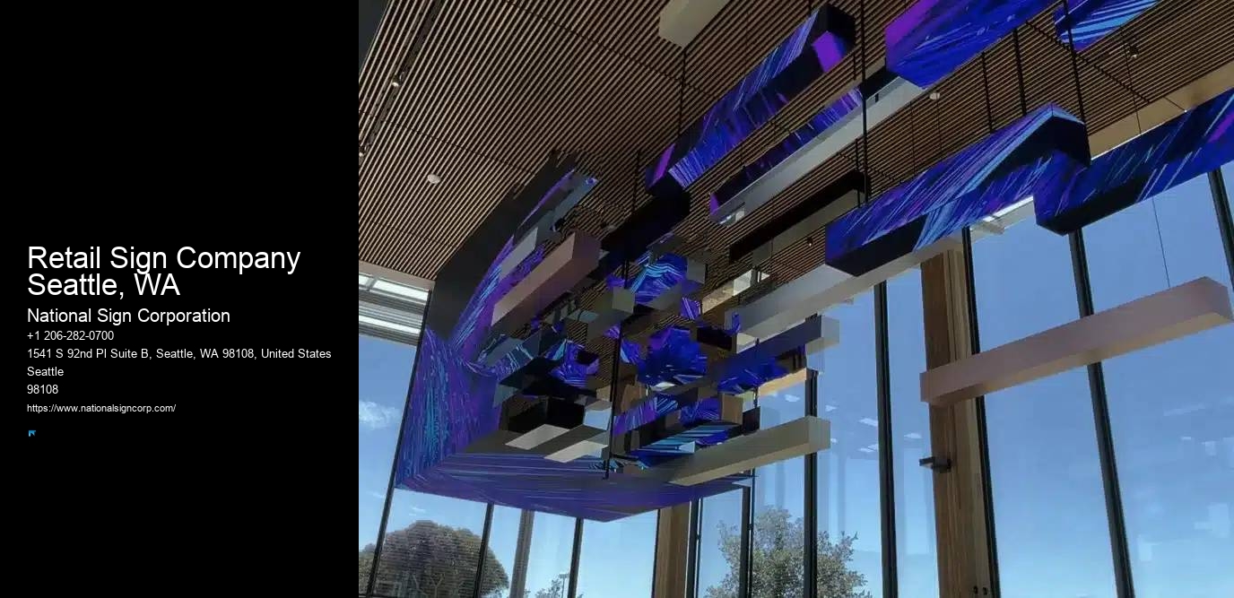 Sign Repair Services Retail Sign Company Seattle, WA