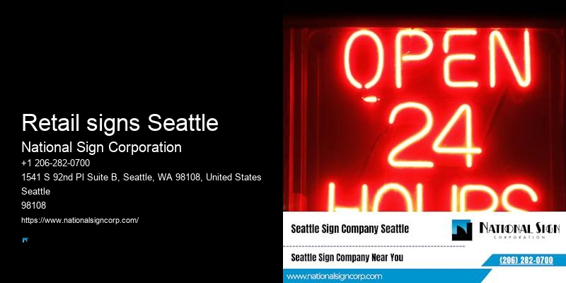 LED signs Retail signs Seattle
