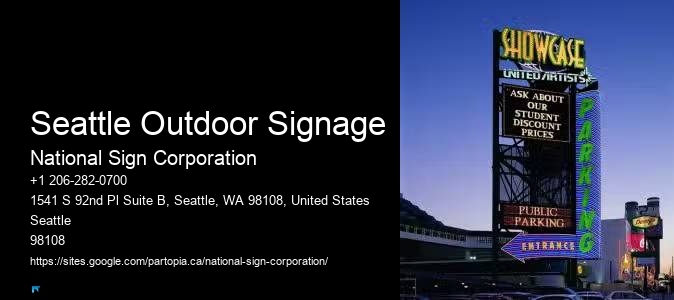 Fast Sign Installation Seattle Outdoor Signage Services