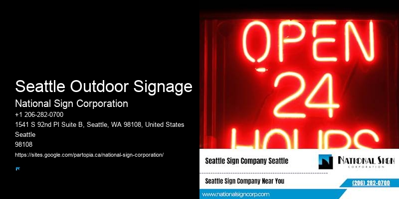 Seattle Outdoor Signage sign design and installation