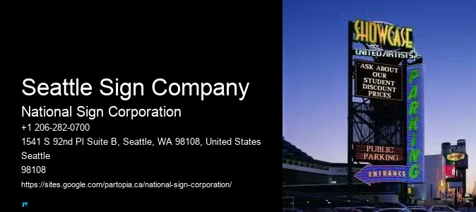 Durable Monument Signs Seattle Sign Company