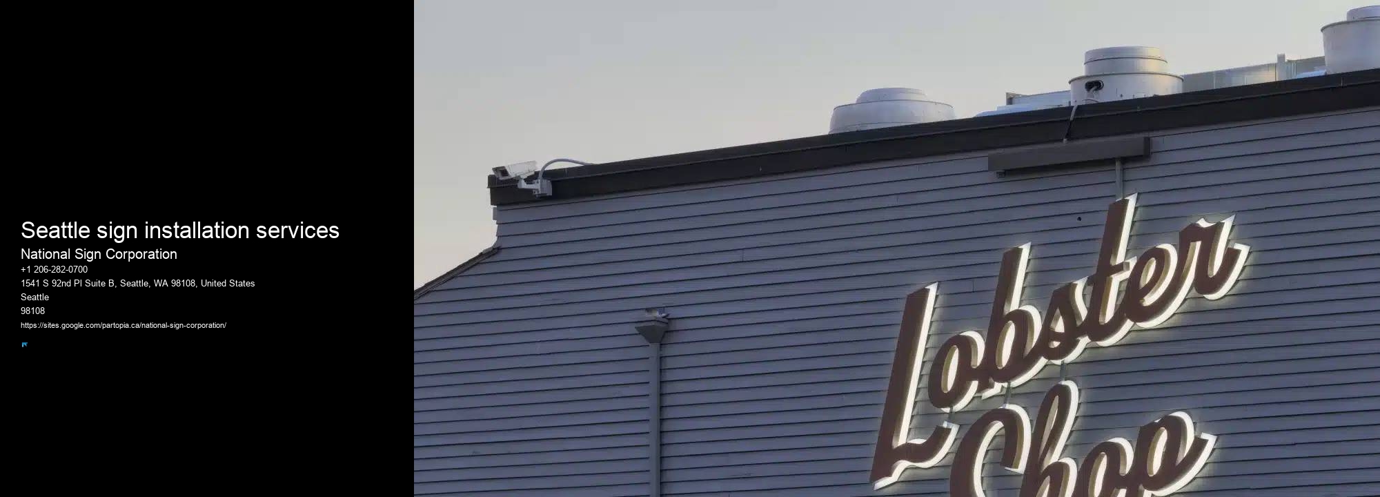 Seattle sign installation services