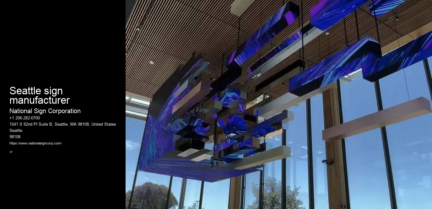 Commercial signage Seattle sign manufacturer