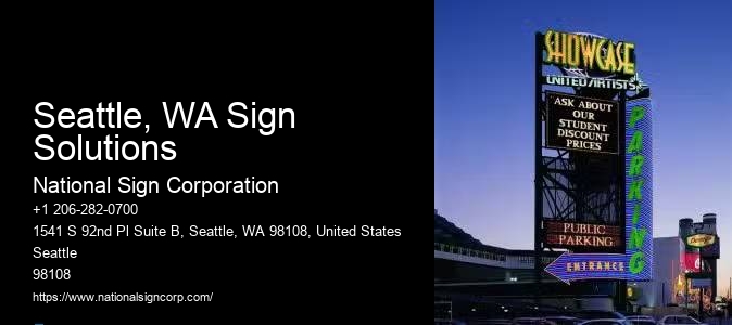 Durable Signage Installation Seattle, WA Sign Solutions