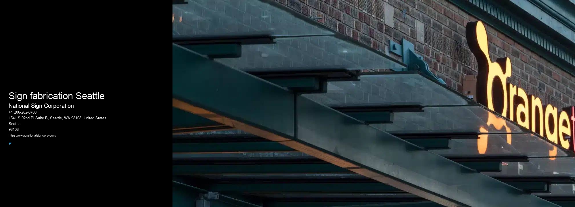 Top Business Sign Services Sign fabrication Seattle