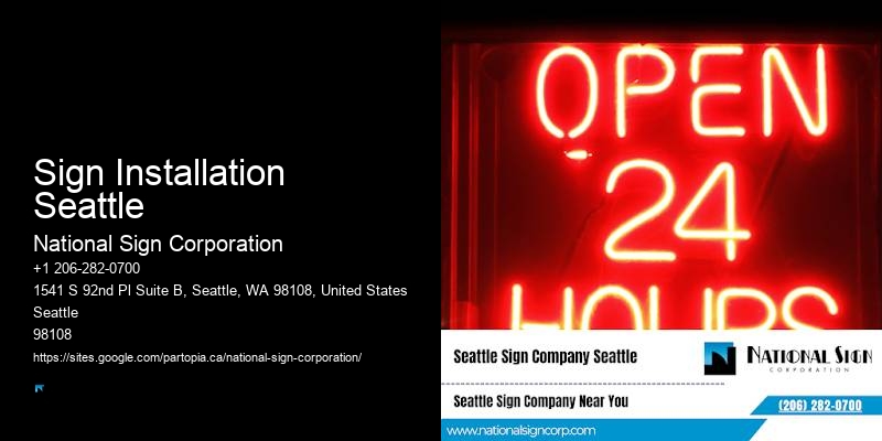 Affordable Branding Signage Sign Installation Seattle