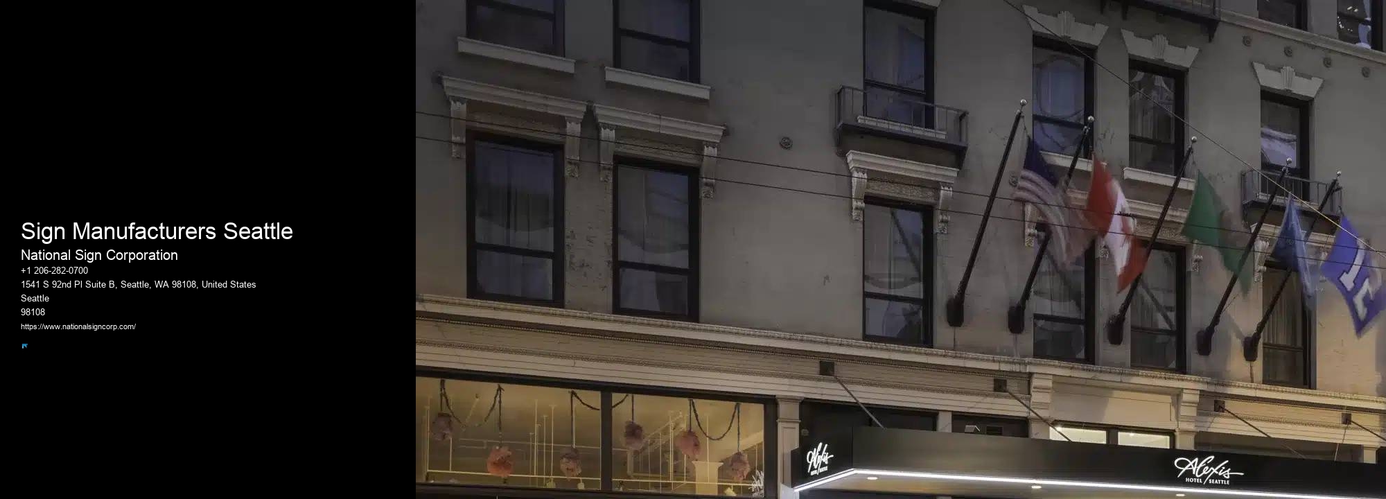 Acrylic Sign Installation Sign Manufacturers Seattle