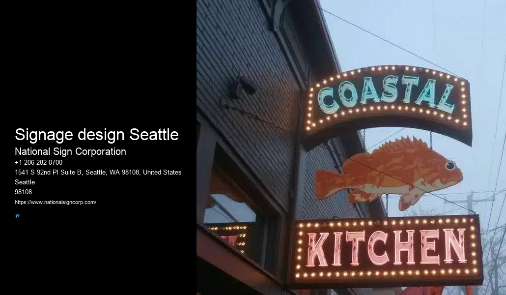 Affordable Business Signs Signage design Seattle