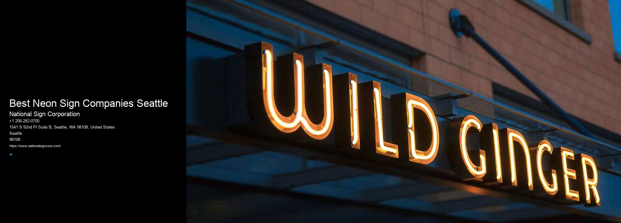 Best Neon Sign Companies Seattle Signage Experts