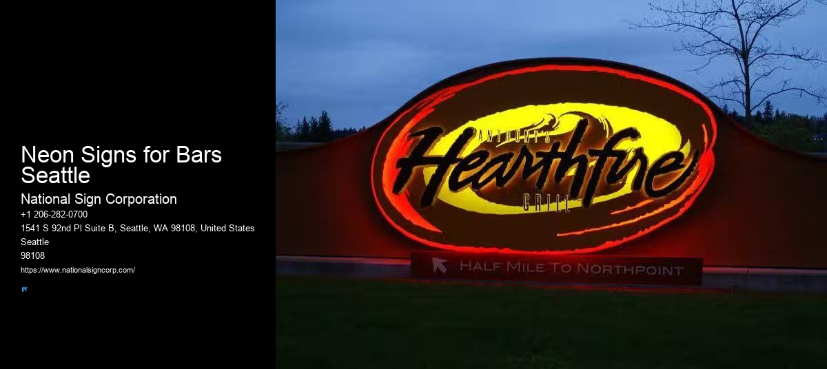 Neon Sign Repair Neon Signs for Bars Seattle