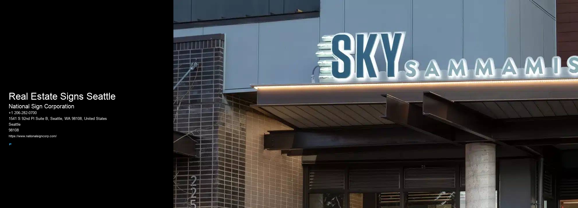 Real Estate Signs Seattle LED Signage Solutions