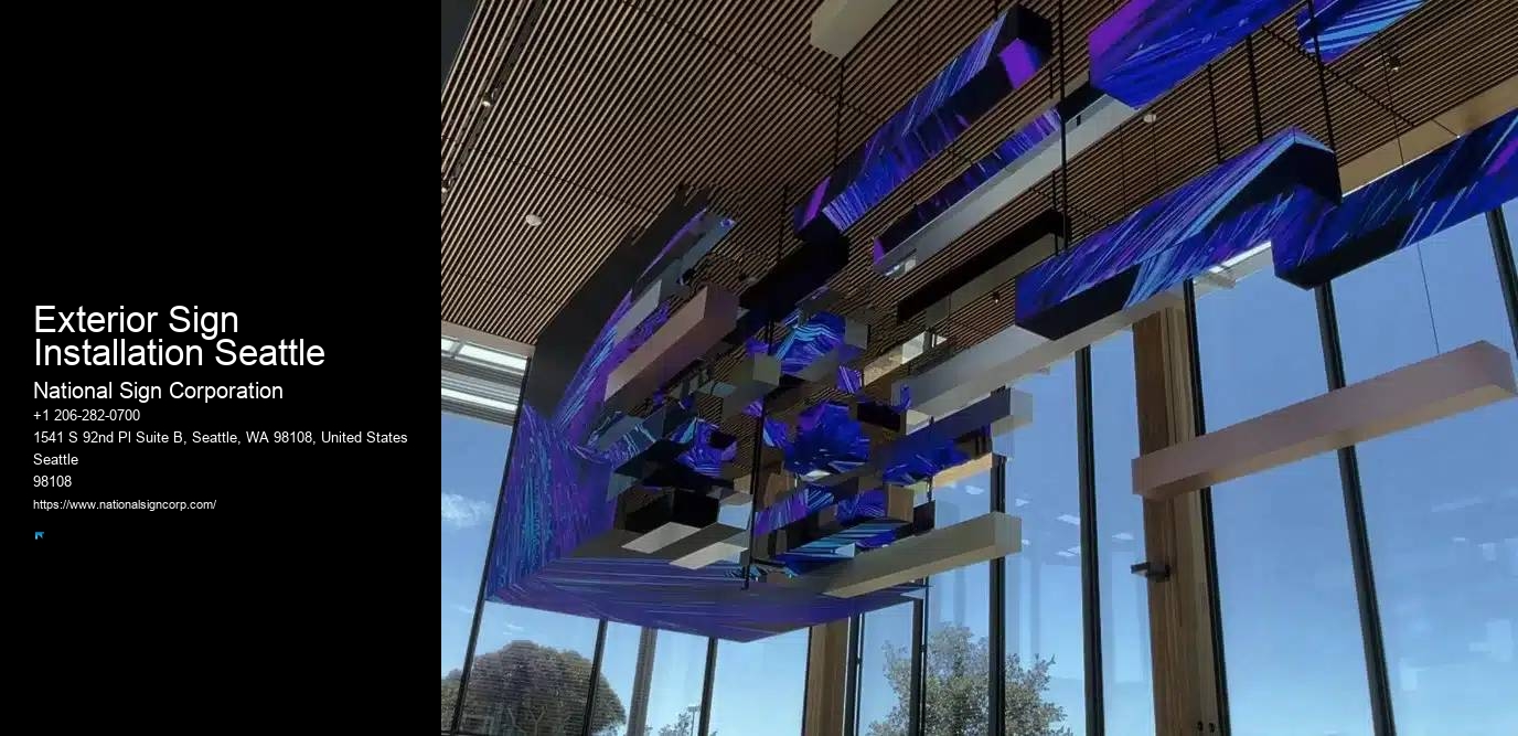 Top-Rated Sign Hanging Experts Exterior Sign Installation Seattle