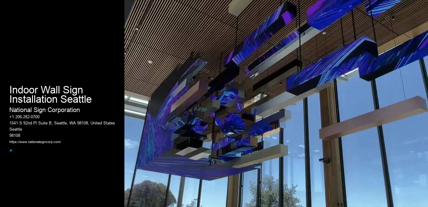 Billboard Installation Indoor Wall Sign Installation Seattle