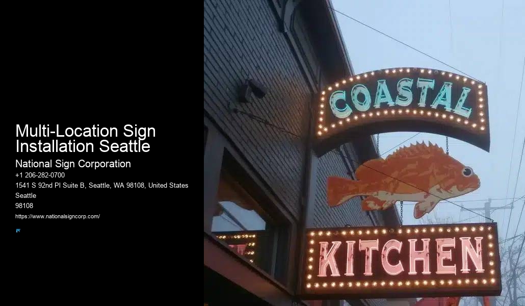 High-Quality Scrolling Led Boards Multi-Location Sign Installation Seattle