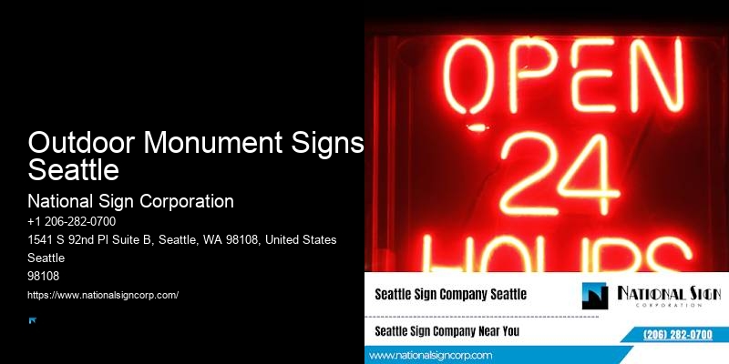 Affordable Outdoor Signage Outdoor Monument Signs Seattle