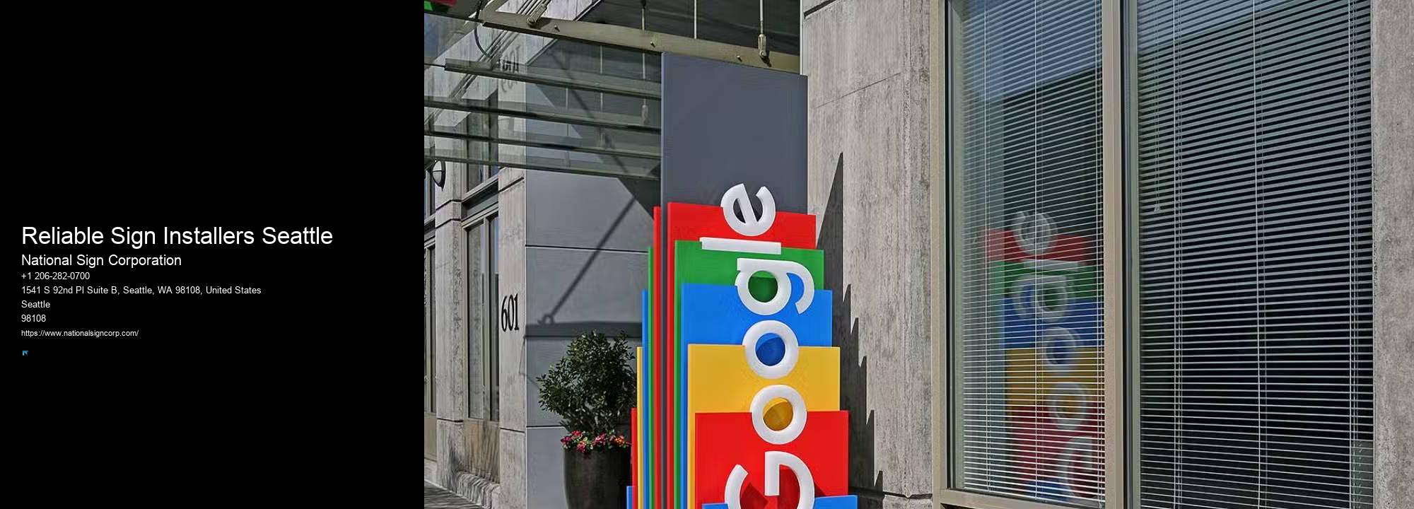 Large Monument Signs Reliable Sign Installers Seattle