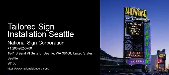 Business Monument Signs Tailored Sign Installation Seattle