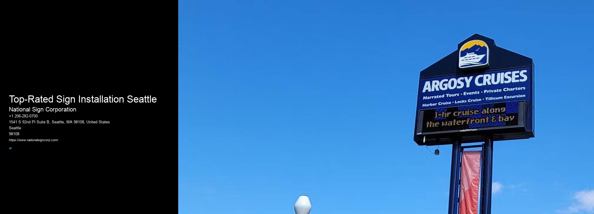 Affordable Outdoor Business Signs Top-Rated Sign Installation Seattle