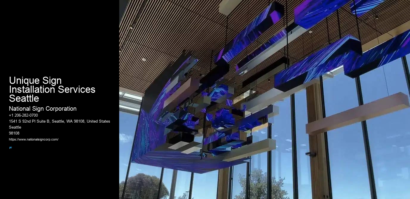 Quick Commercial Led Installation Unique Sign Installation Services Seattle
