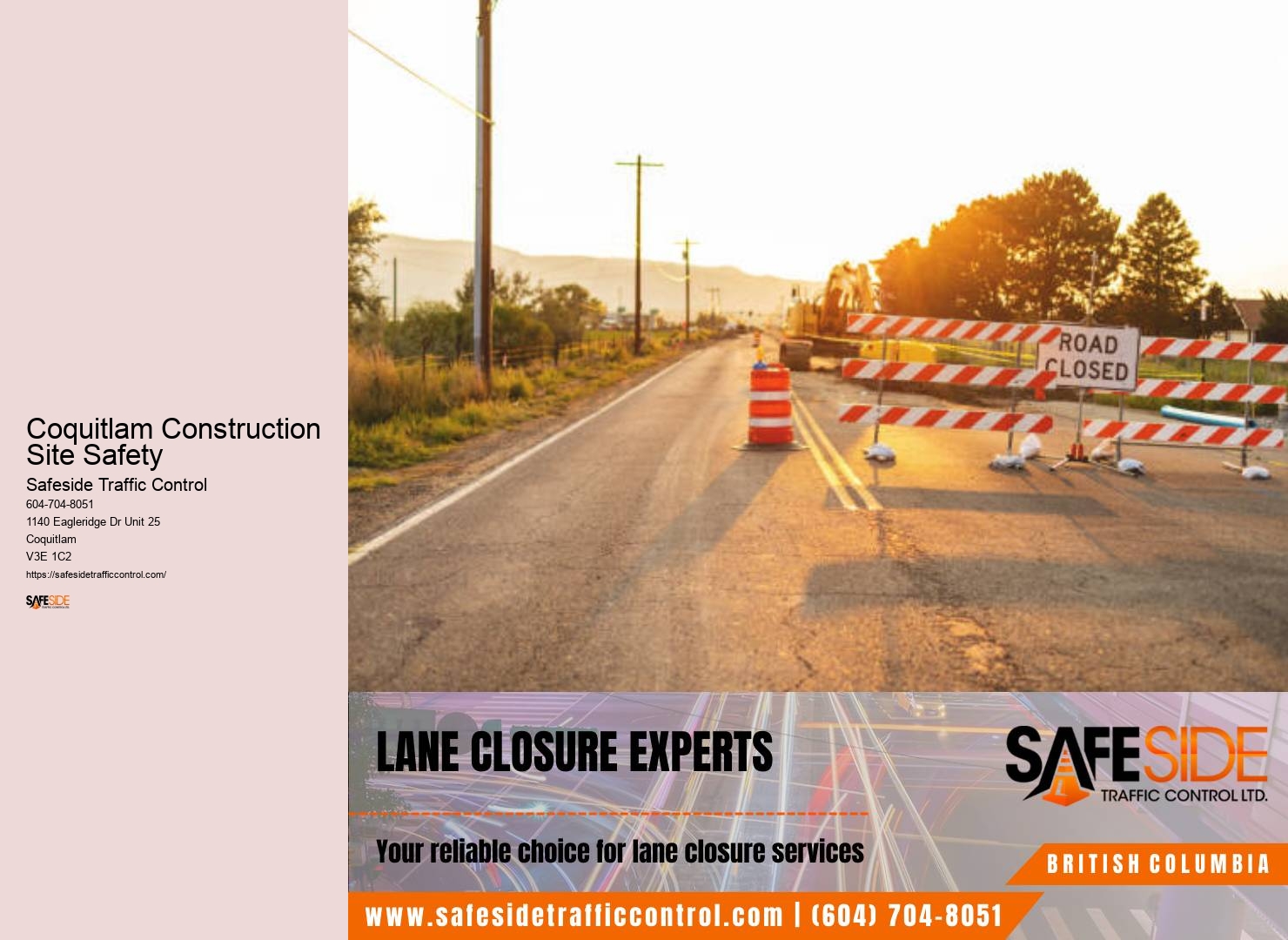 Effective Work Zone Safety Measures Planning Coquitlam Construction Site Safety