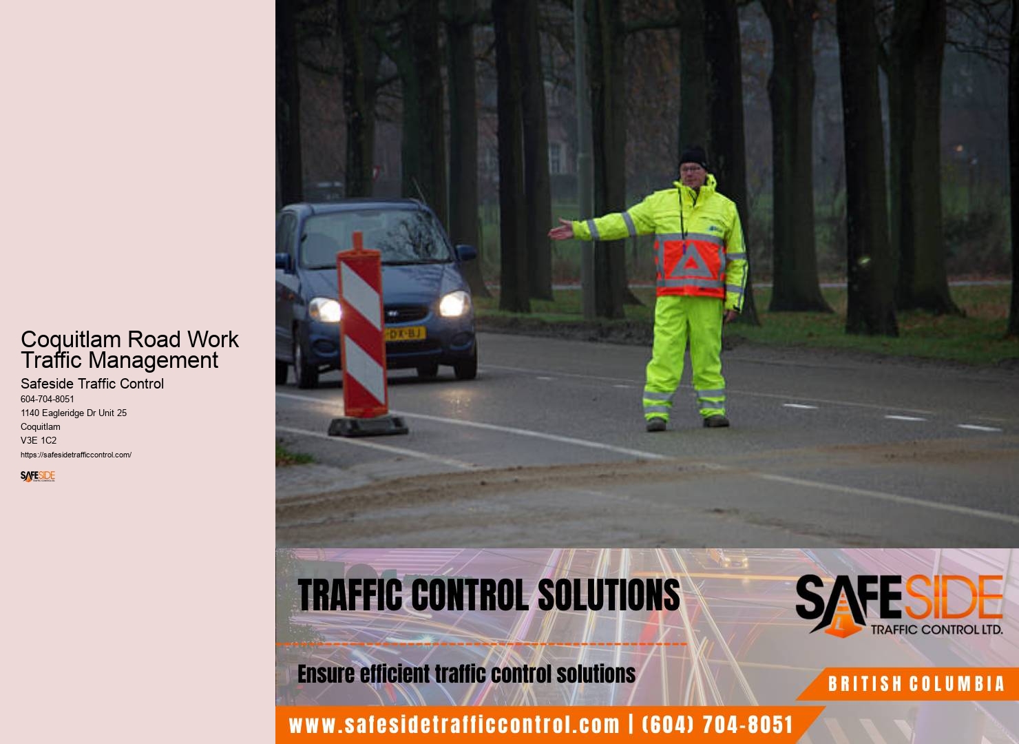 Traffic Control Contractors Coquitlam Road Work Traffic Management