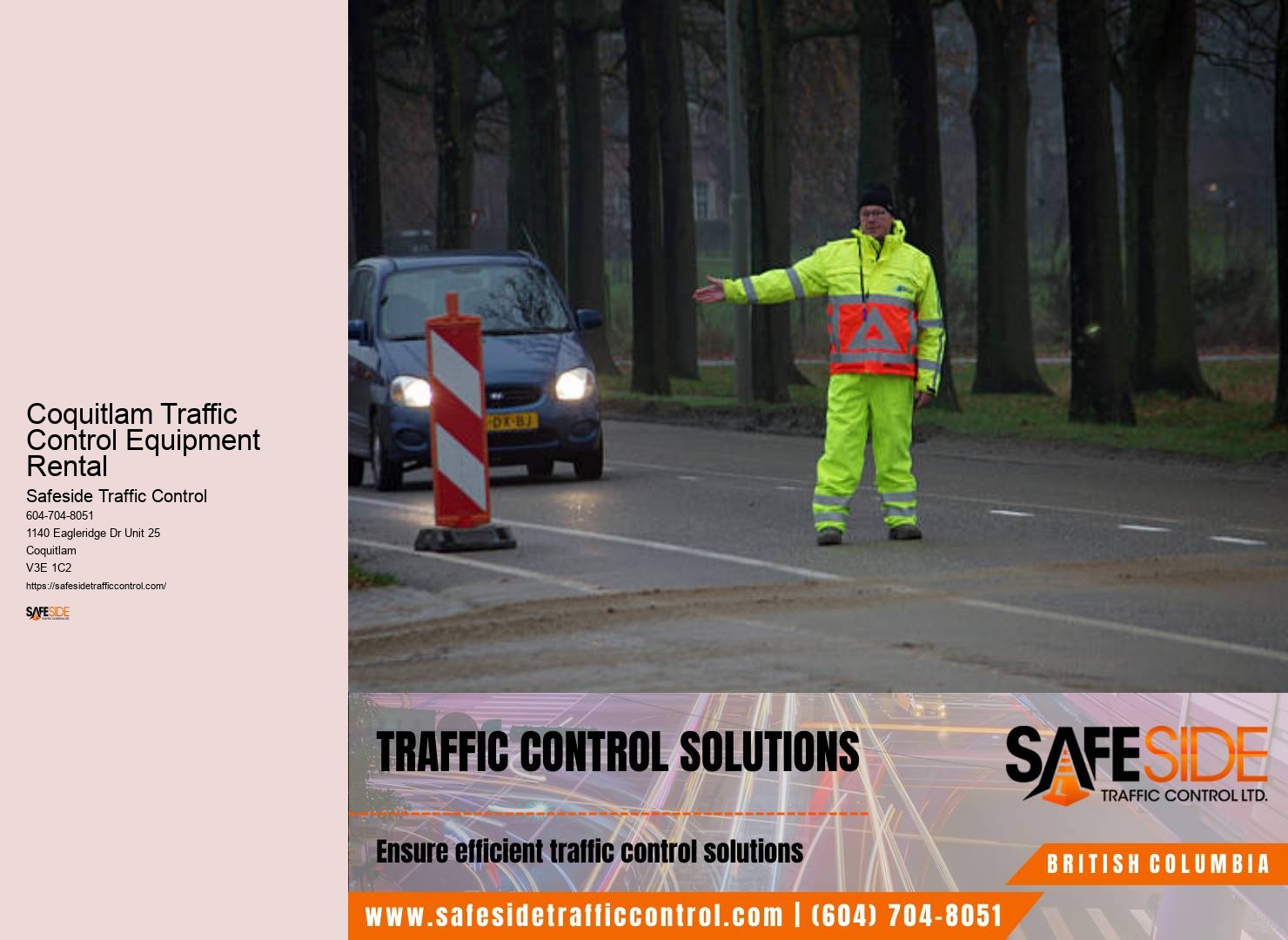 Coquitlam Traffic Control Equipment Rental Temporary Traffic Control